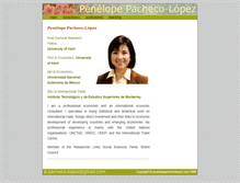 Tablet Screenshot of penelopepachecolopez.com